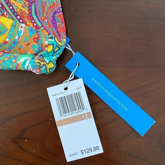 NWT Bleu Rod Beattie Bikini Triangle Top, Size 12 - Picture 3 of 7